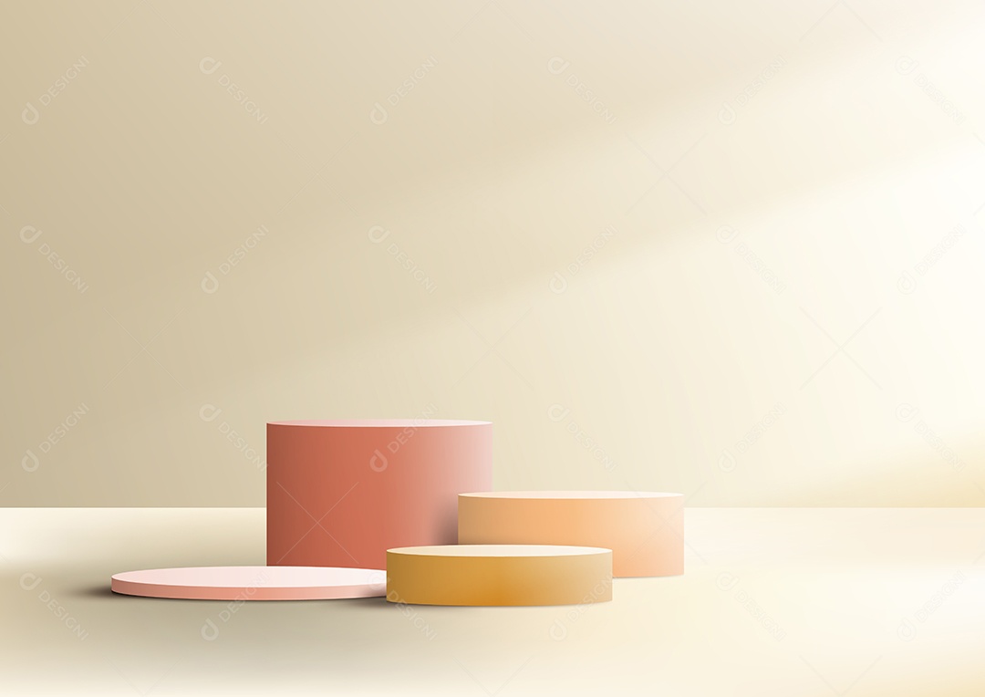 Cenário Realista 3D Ilustração Vetor EPS