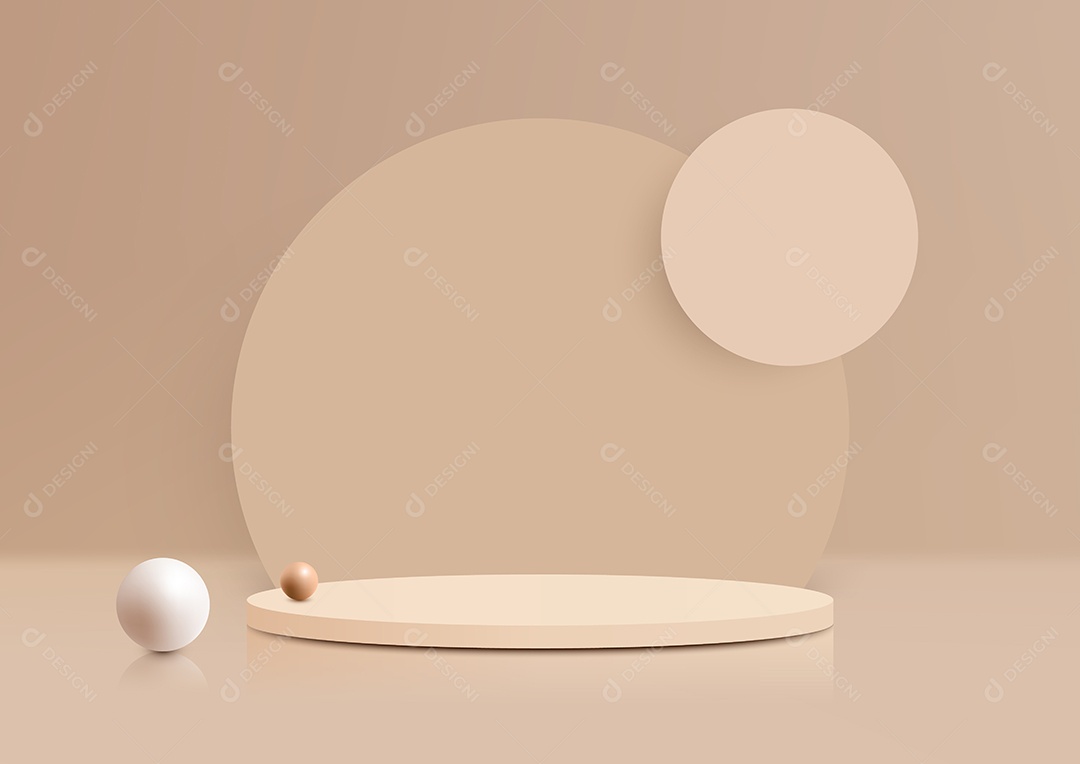 Cenário Realista 3D Ilustração Vetor EPS