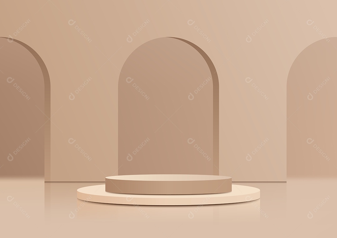 Cenário Realista 3D Ilustração Vetor EPS