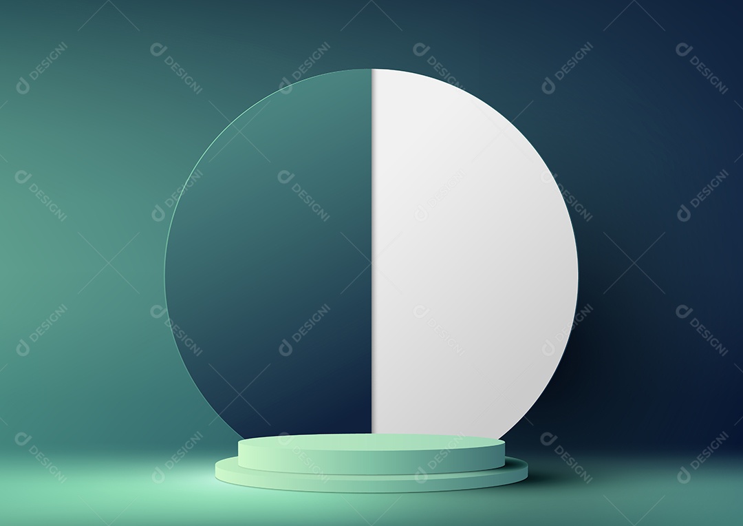 Cenário Realista 3D Ilustração Vetor EPS