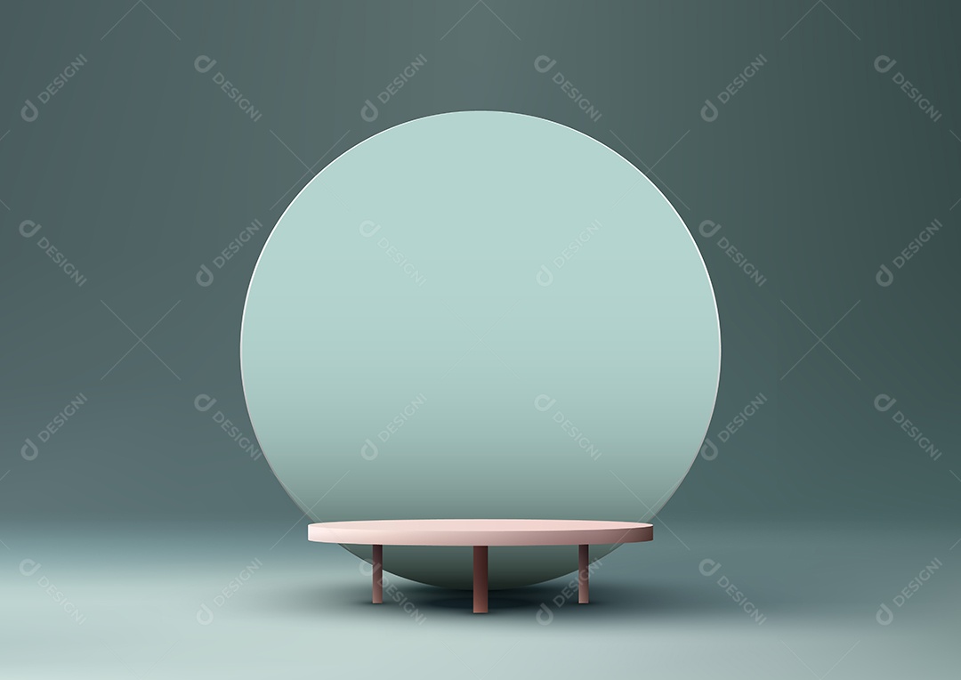 Cenário Realista 3D Ilustração Vetor EPS