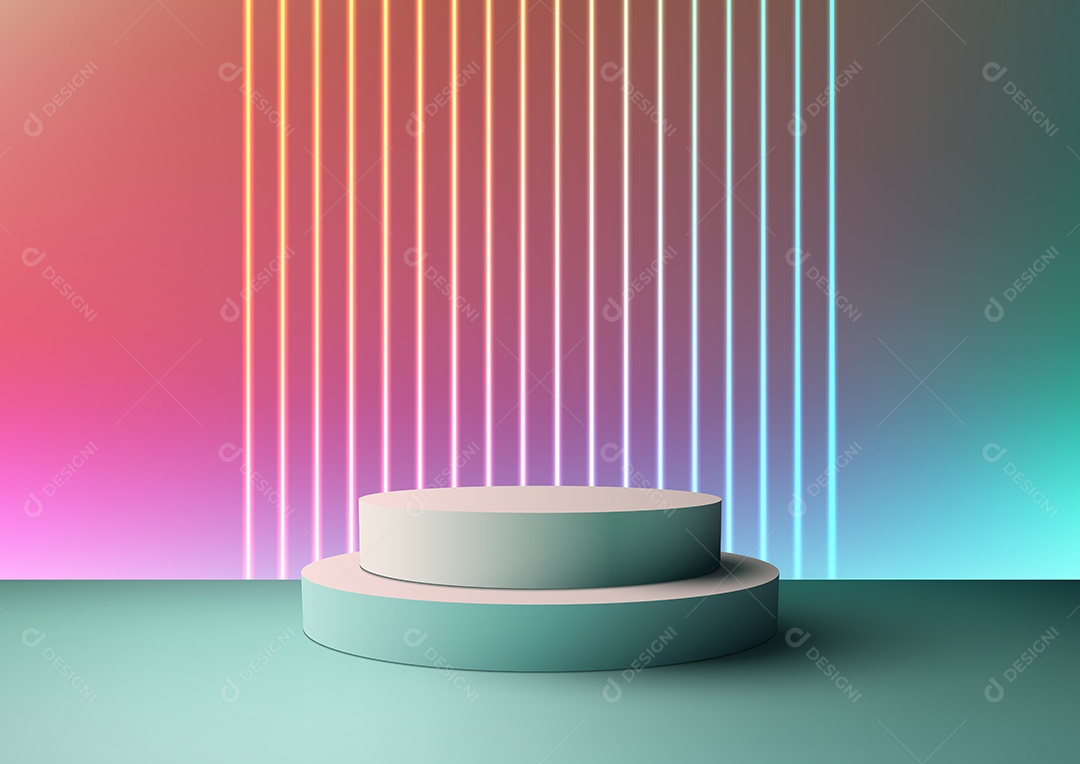 Cenário Realista 3D Ilustração Vetor EPS