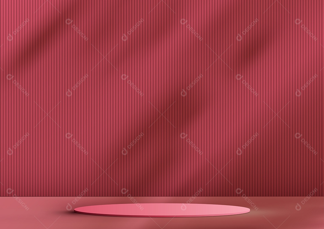 Cenário Rosa Realista 3D Ilustração Vetor EPS