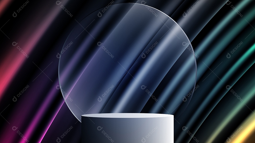 Cenário Realista 3D Ilustração Vetor EPS