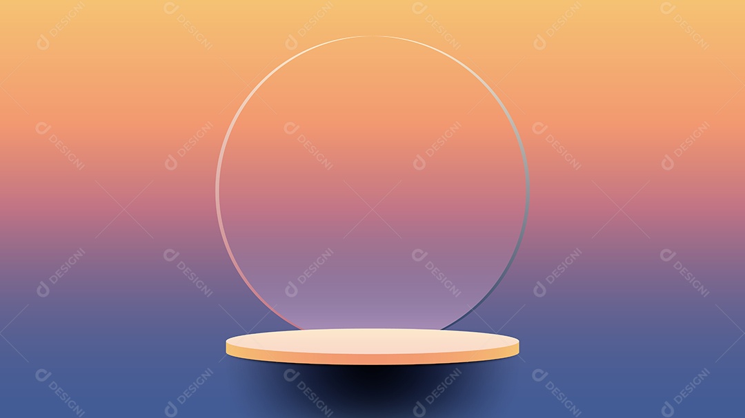 Cenário Realista 3D Ilustração Vetor EPS