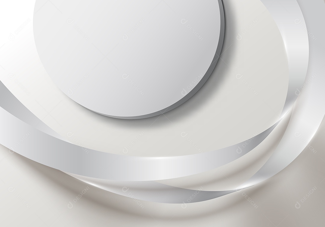 Cenário Branco Realista 3D Ilustração Vetor EPS