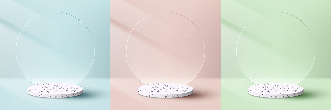 Cenários Realistas 3D Ilustração Vetor EPS