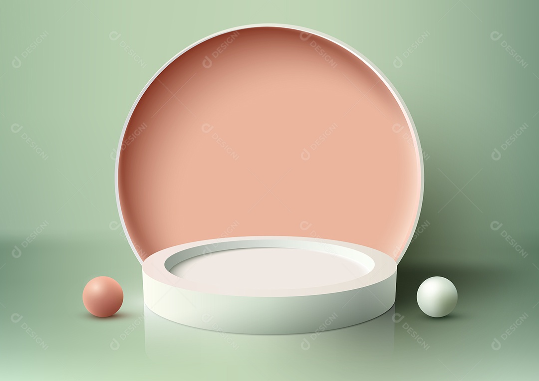 Cenário Realista 3D Ilustração Vetor EPS