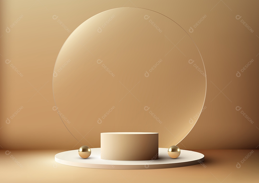 Cenário Realista 3D Ilustração Vetor EPS