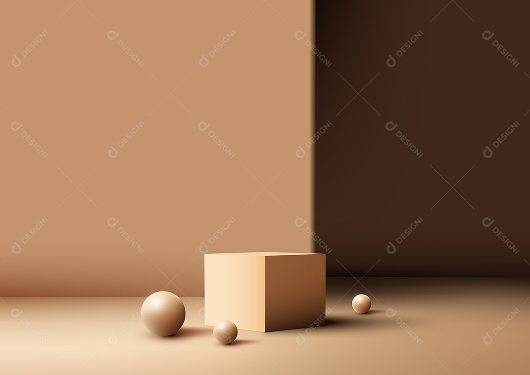 Cenário Realista 3D Ilustração Vetor EPS