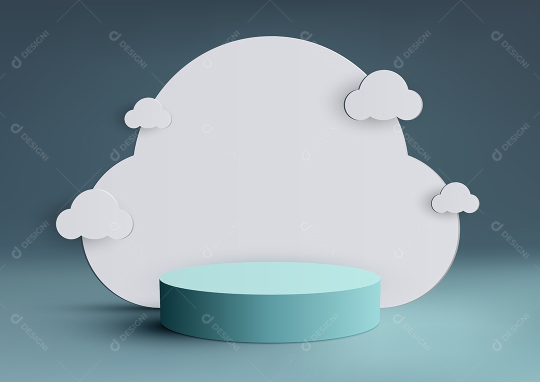 Cenário Realista 3D Ilustração Vetor EPS