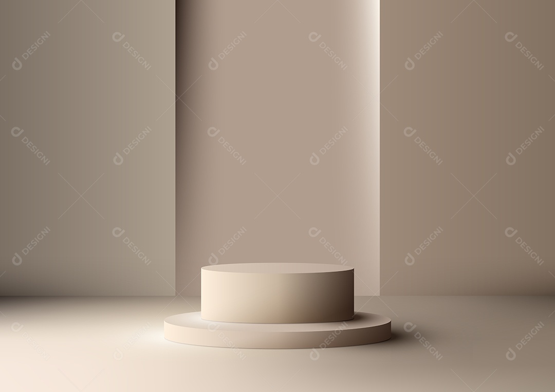 Cenário Realista 3D Ilustração Vetor EPS