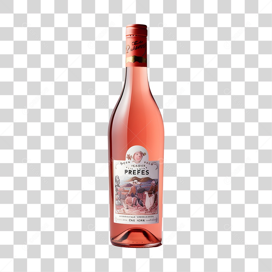 Garrafa de bebida alcoólica PNG Transparente
