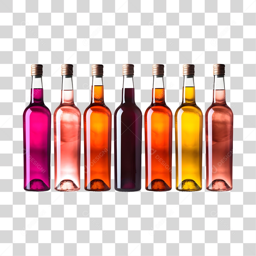 Garrafas de bebida alcoólica PNG Transparente