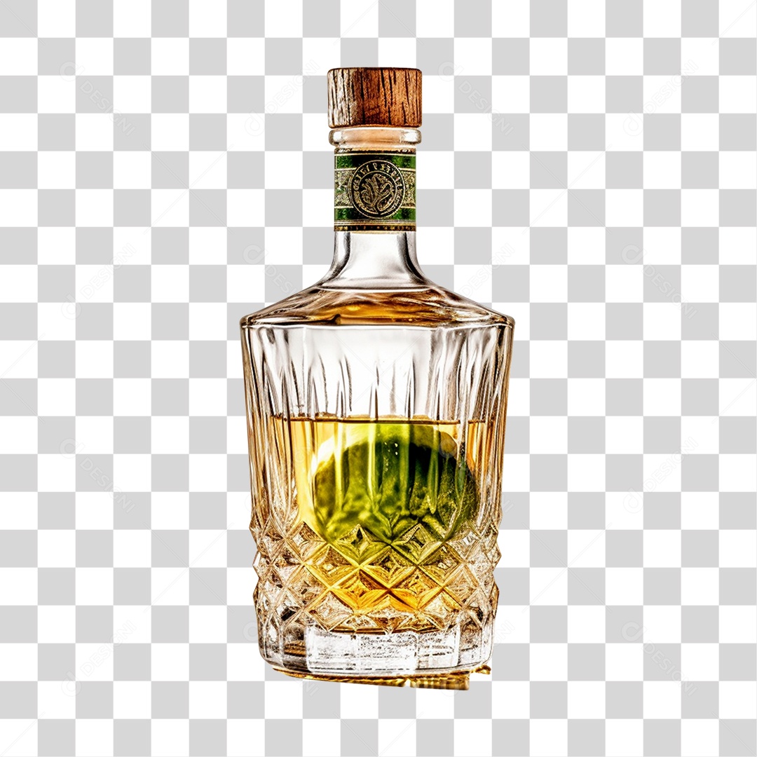 Garrafa de bebida alcoólica PNG Transparente