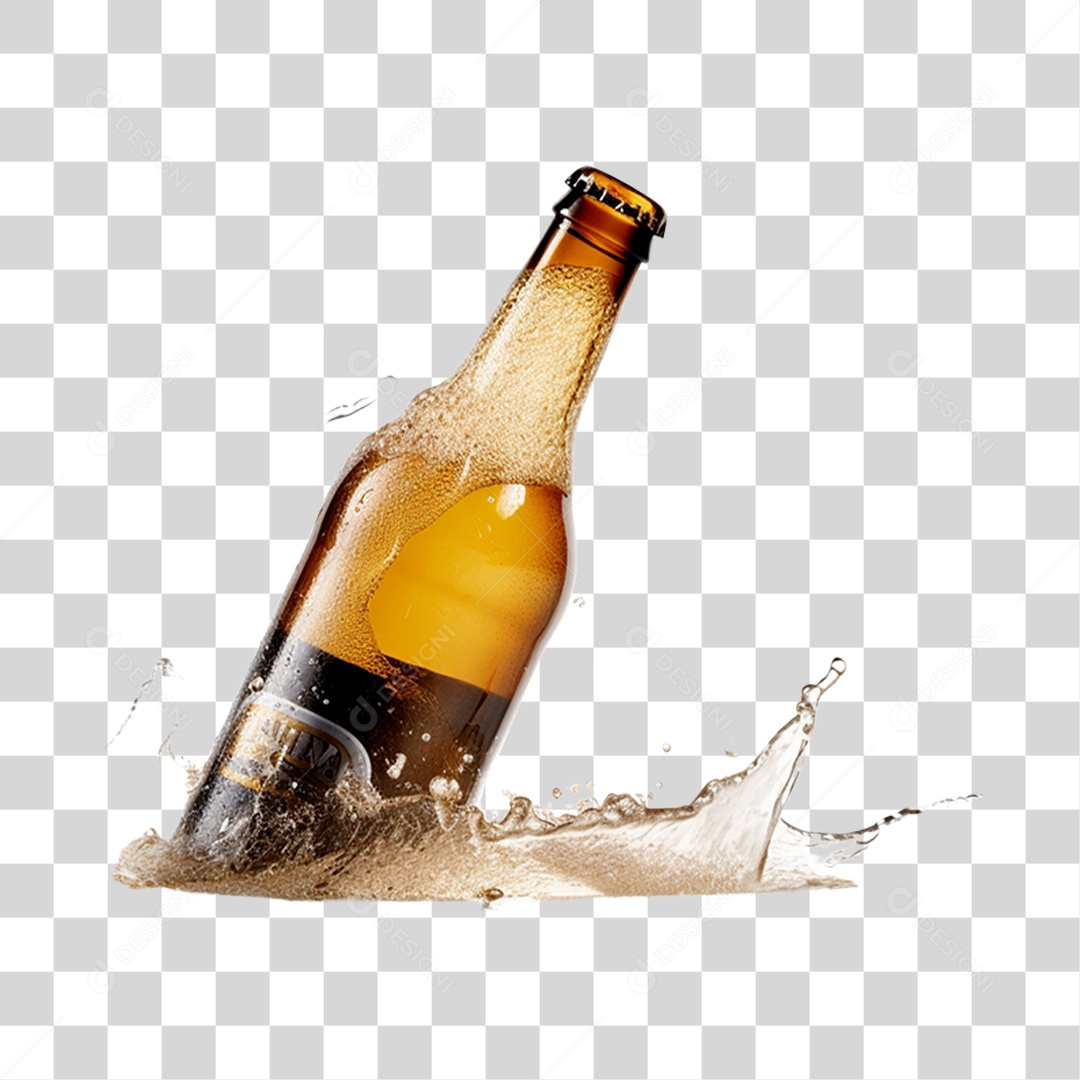 Garrafa de bebida alcoólica PNG Transparente