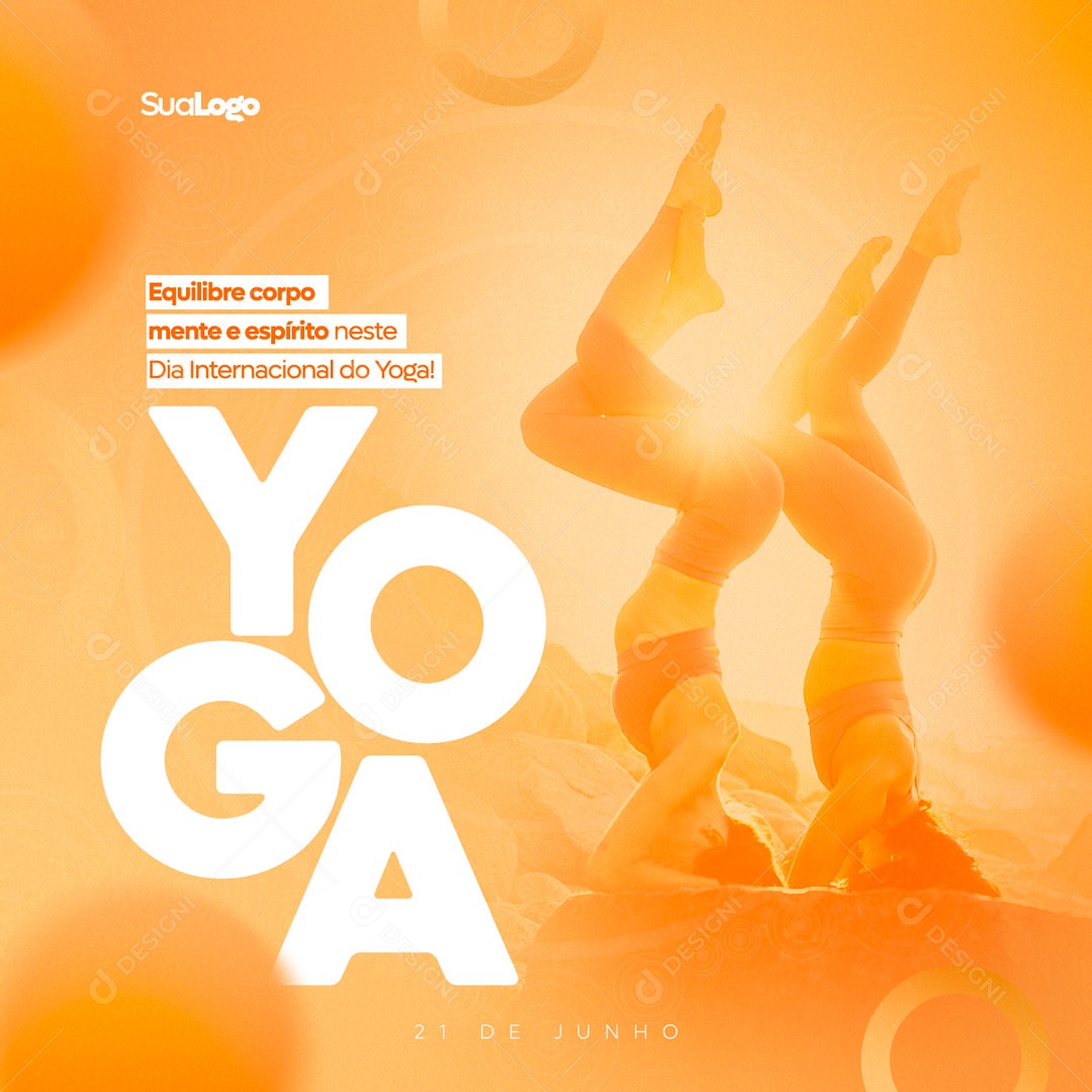 Social Media Equilibre Corpo Mente e Espirito PSD Editável