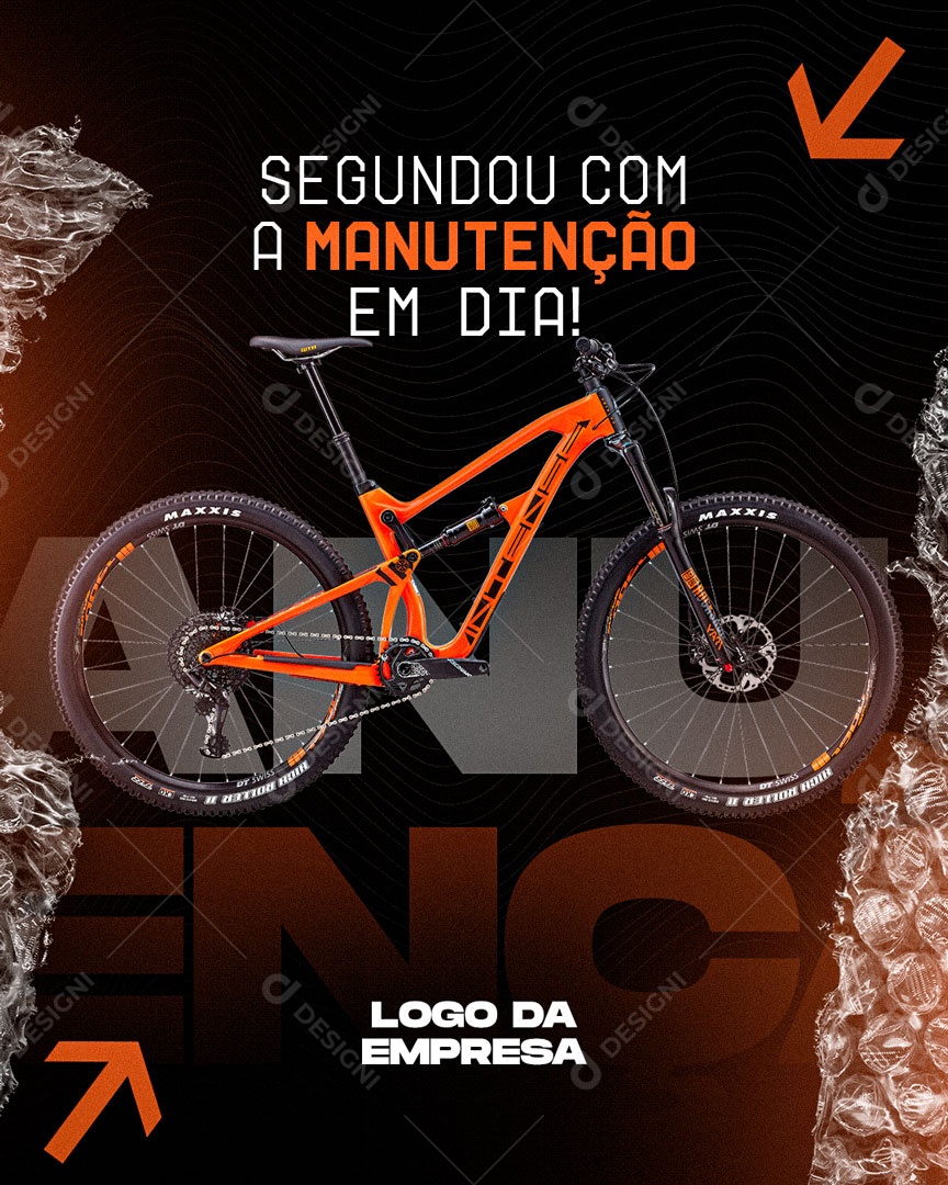 Segunda Com a Manutenção Em Dia Social Media PSD Editável