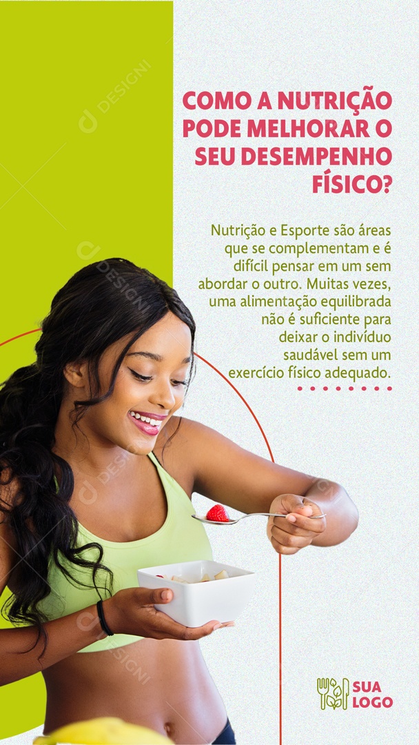 Como a Nutrição Pode Melhorar Seu Desempenho Físico Social Media PSD Editável