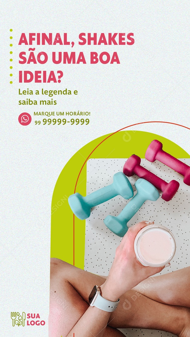 Stiry Afinal Shakes São Uma Boa Ideia Social Media PSD Editável