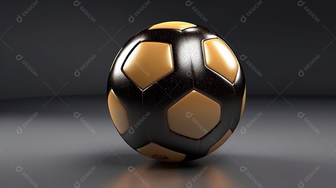 Detalhes de uma bola de futebol