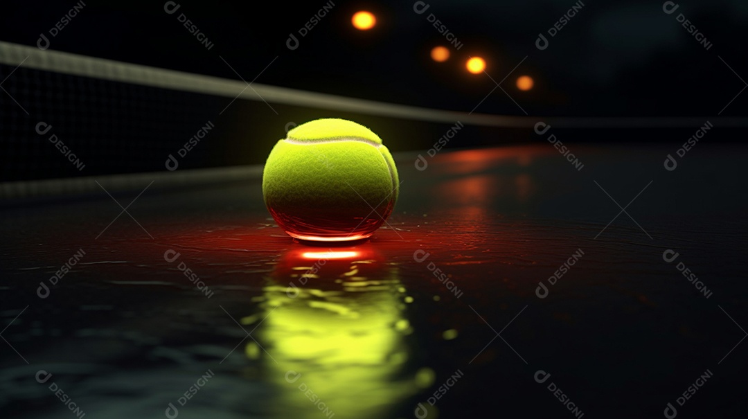 Detalhes da bola de tênis