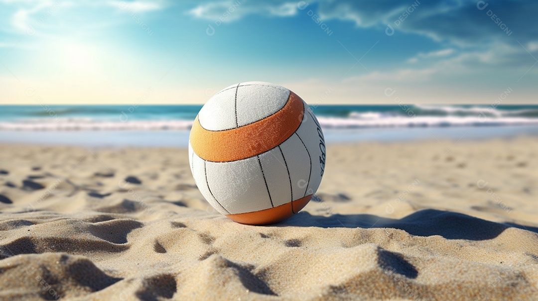 Detalhes de uma bola de vôlei