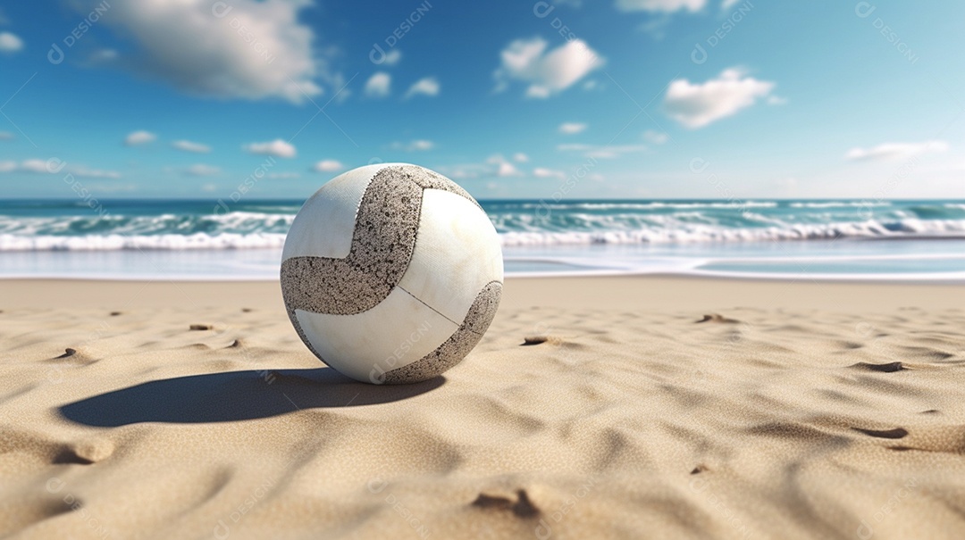 Detalhes de uma bola de vôlei