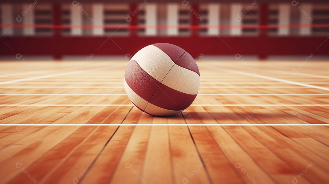 Detalhes de uma bola de vôlei