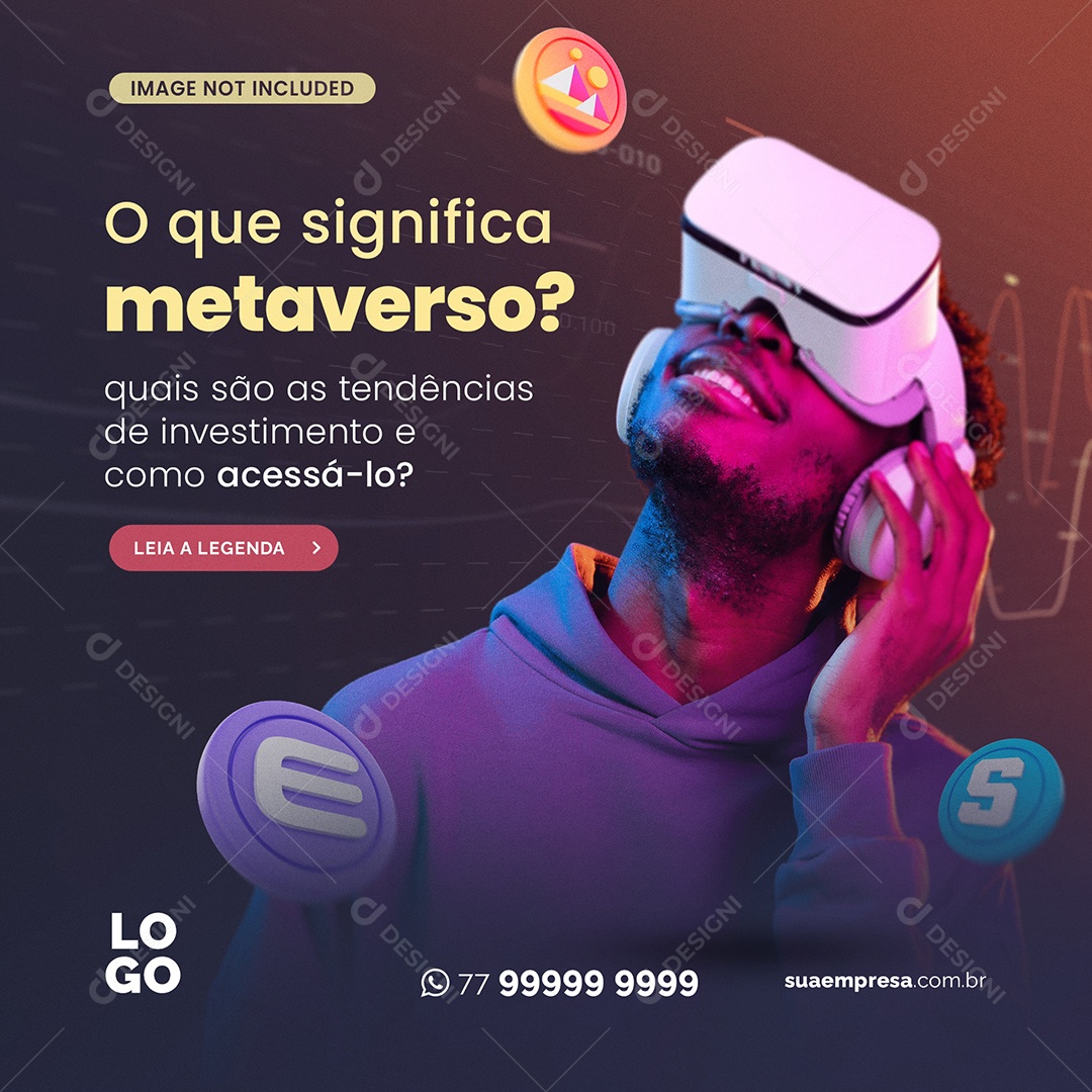 O Que Significa Metaverso Quais as Tendencias Social Media PSD Editável