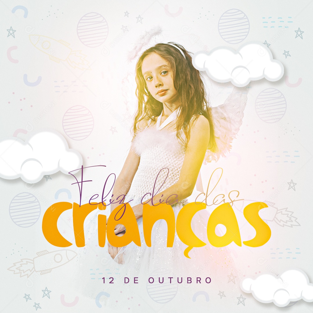 Feliz Dia Das Crianças 12 De Outubro Social Media PSD Editável