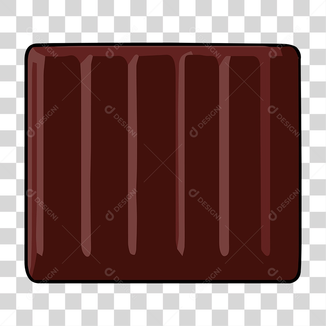 Elemento 3D Chocolate Cupcake Doce Para Composição PNG Transparente