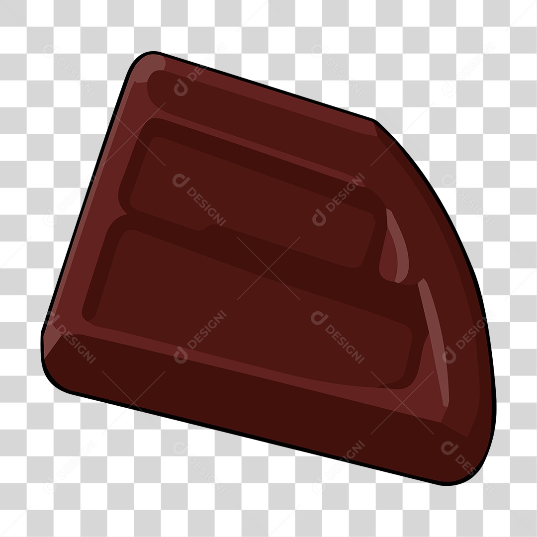 Elemento 3D Chocolate Cupcake Doce Para Composição PNG Transparente