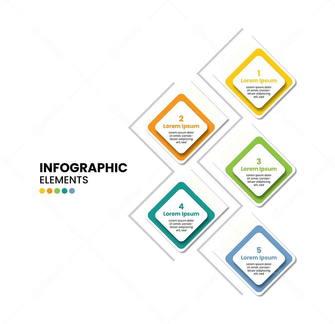 Vetor Infographics Elementos EPS Editável