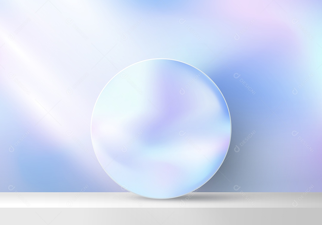 Fundo Realista 3D Vetor EPS