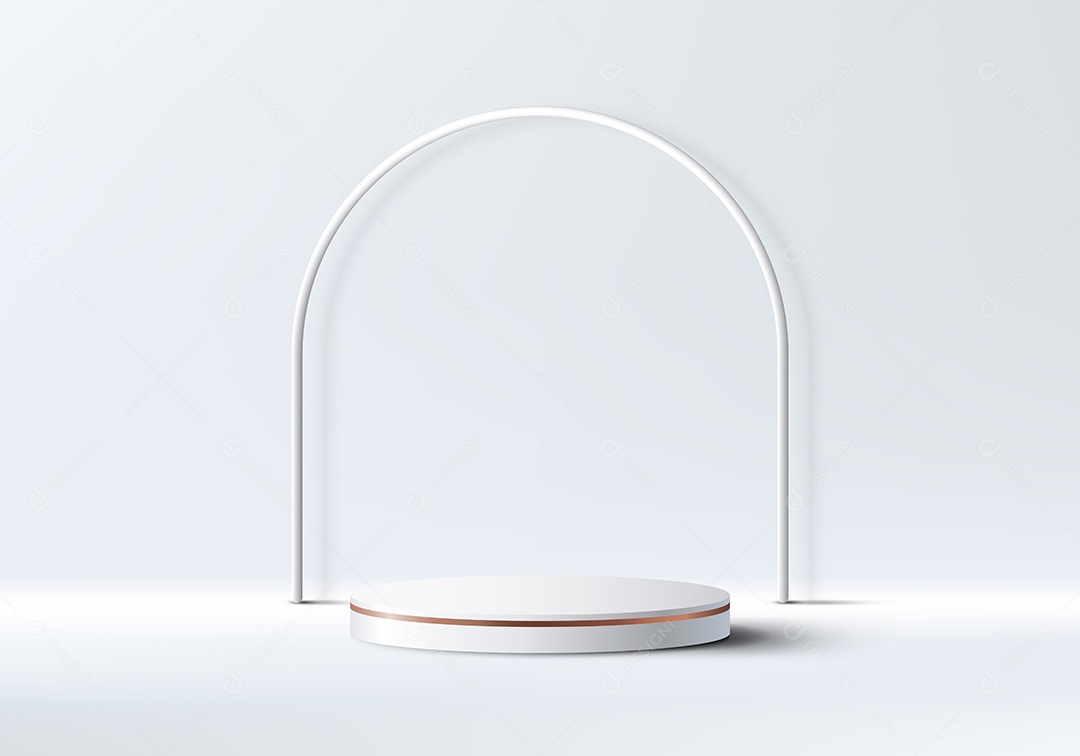 Fundo Realista 3D Branco Vetor EPS