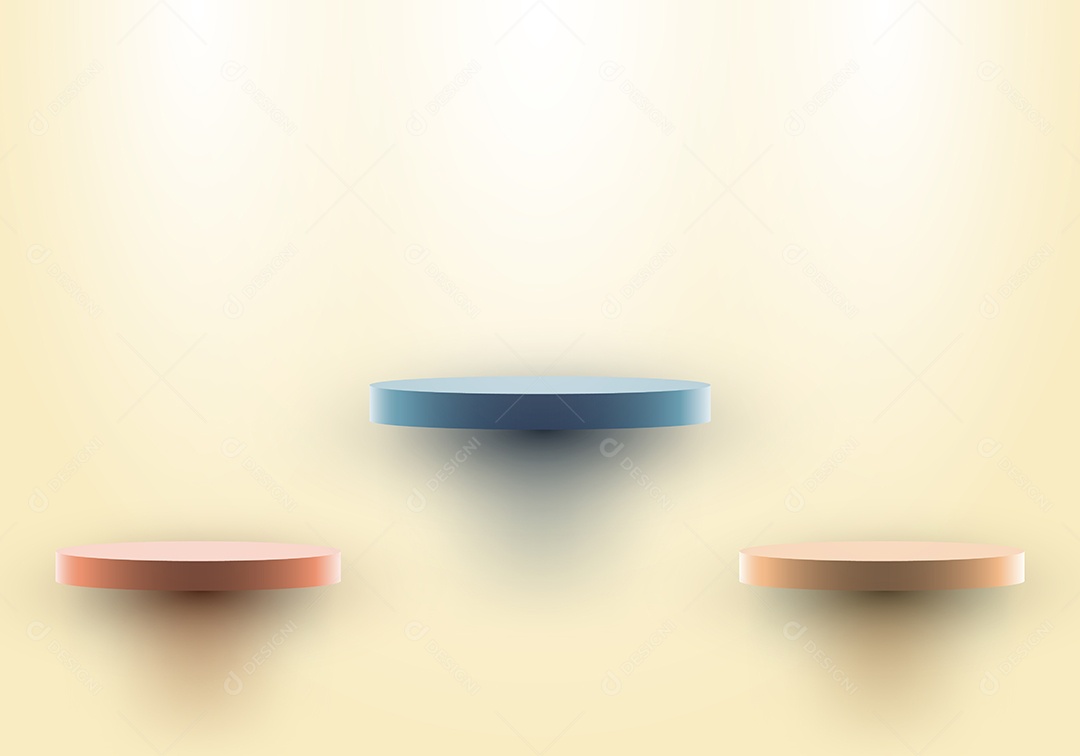 Fundo Realista 3D Vetor EPS