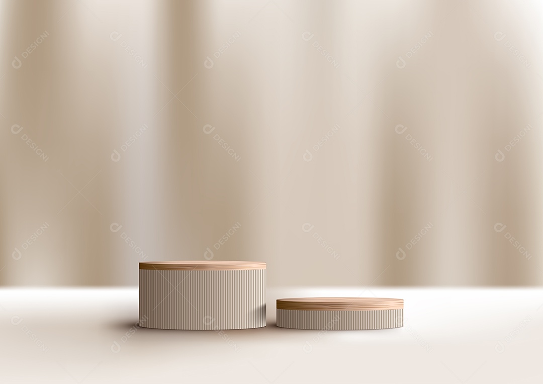 Cenário Realista 3D Ilustração Vetor EPS