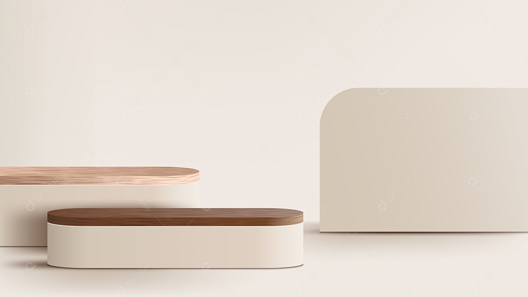 Cenário Realista 3D Ilustração Vetor EPS