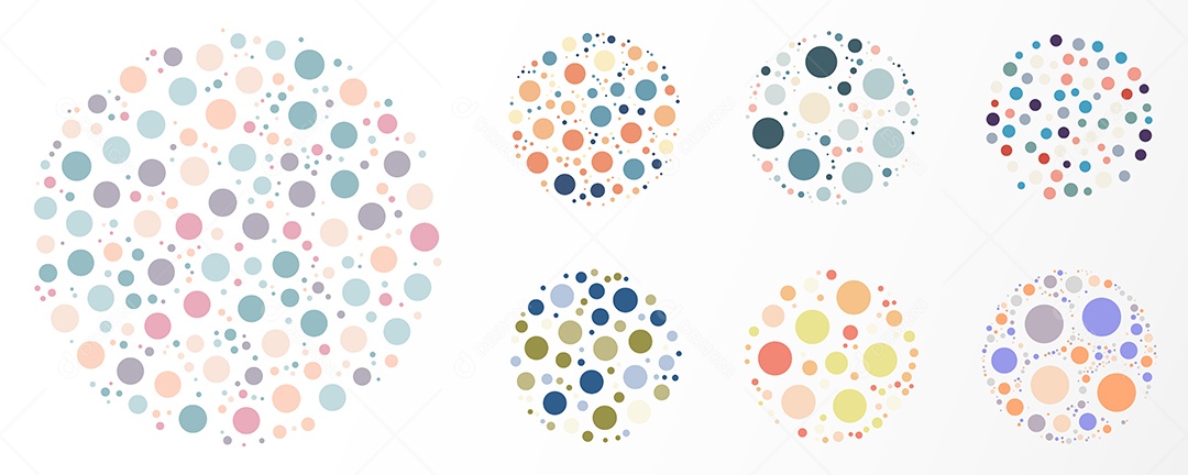 Cenário De Formas Abstrata Realista Ilustração Vetor EPS