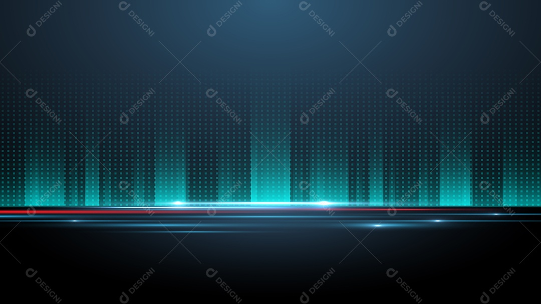 Cenário Futurista Realista Ilustração Vetor EPS