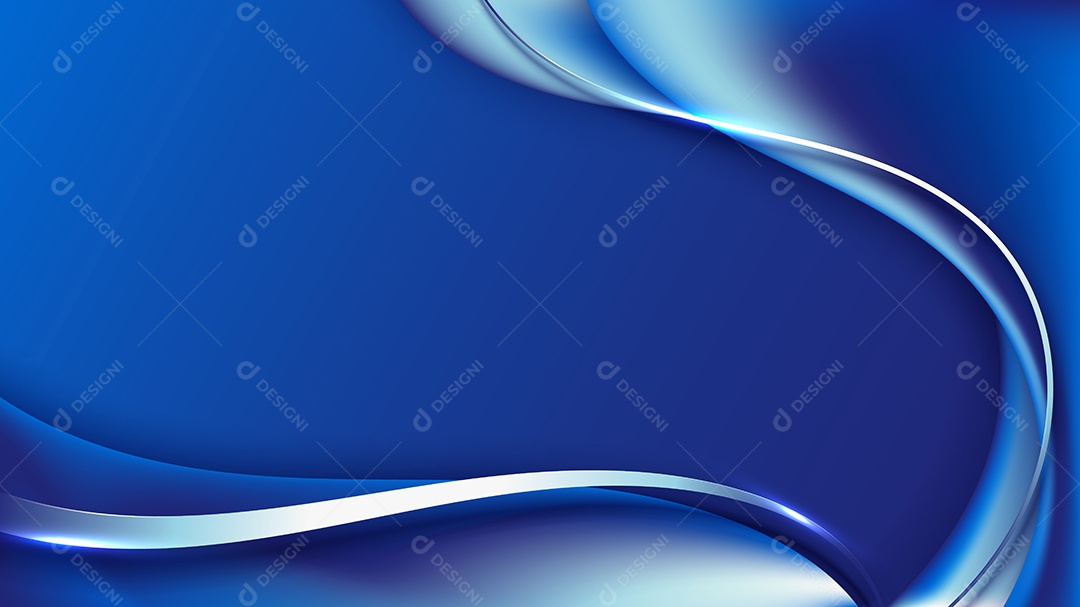 Cenário Azul Realista 3D Ilustração Vetor EPS