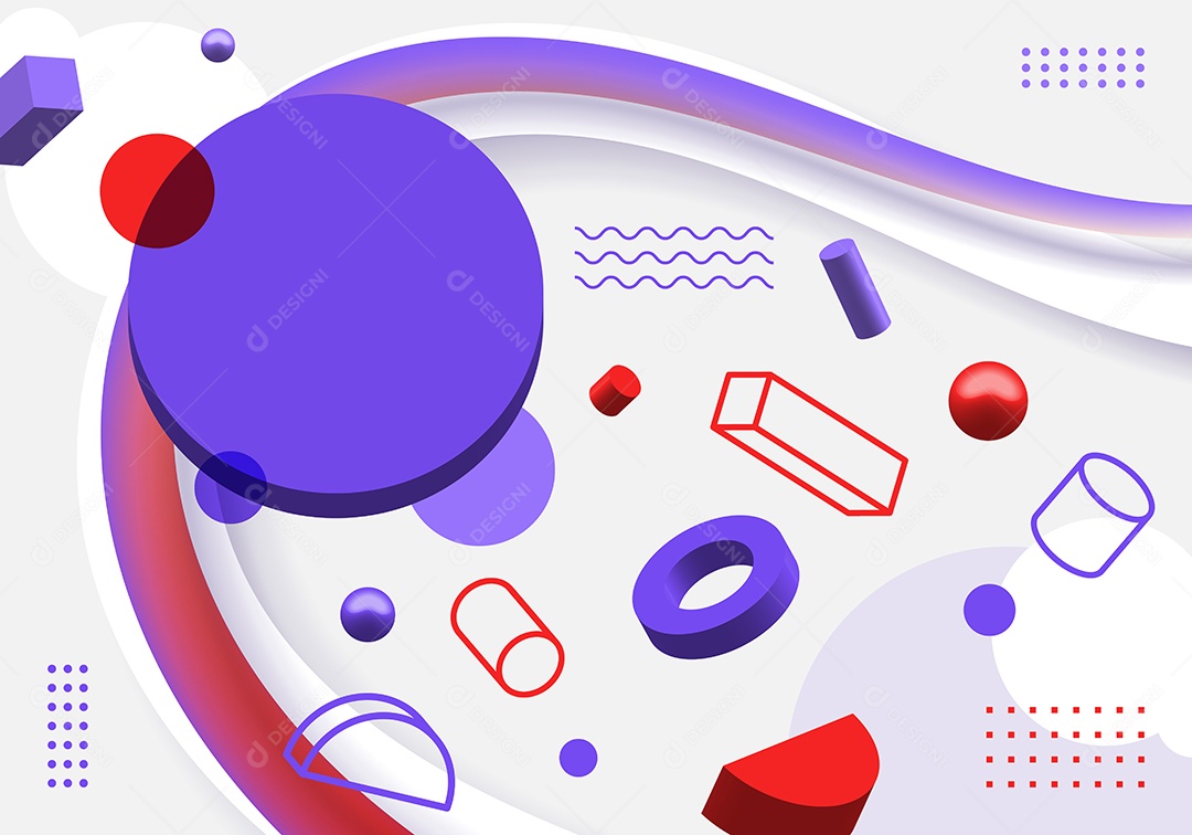 Cenário Realista 3D Ilustração Vetor EPS