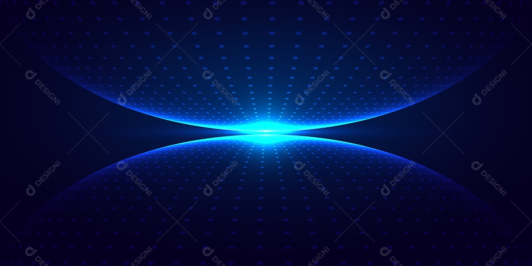 Cenário Azul Realista 3D Ilustração Vetor EPS