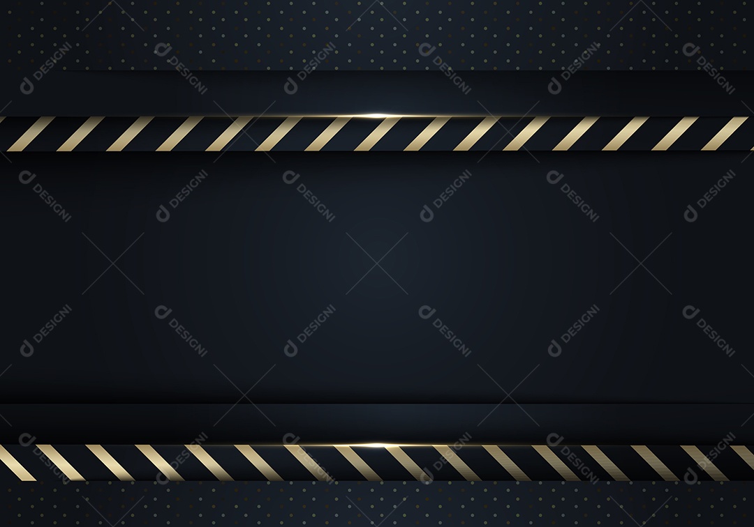 Linha Metálica Cinzenta De Ouro Fundo Escuro Vetor EPS