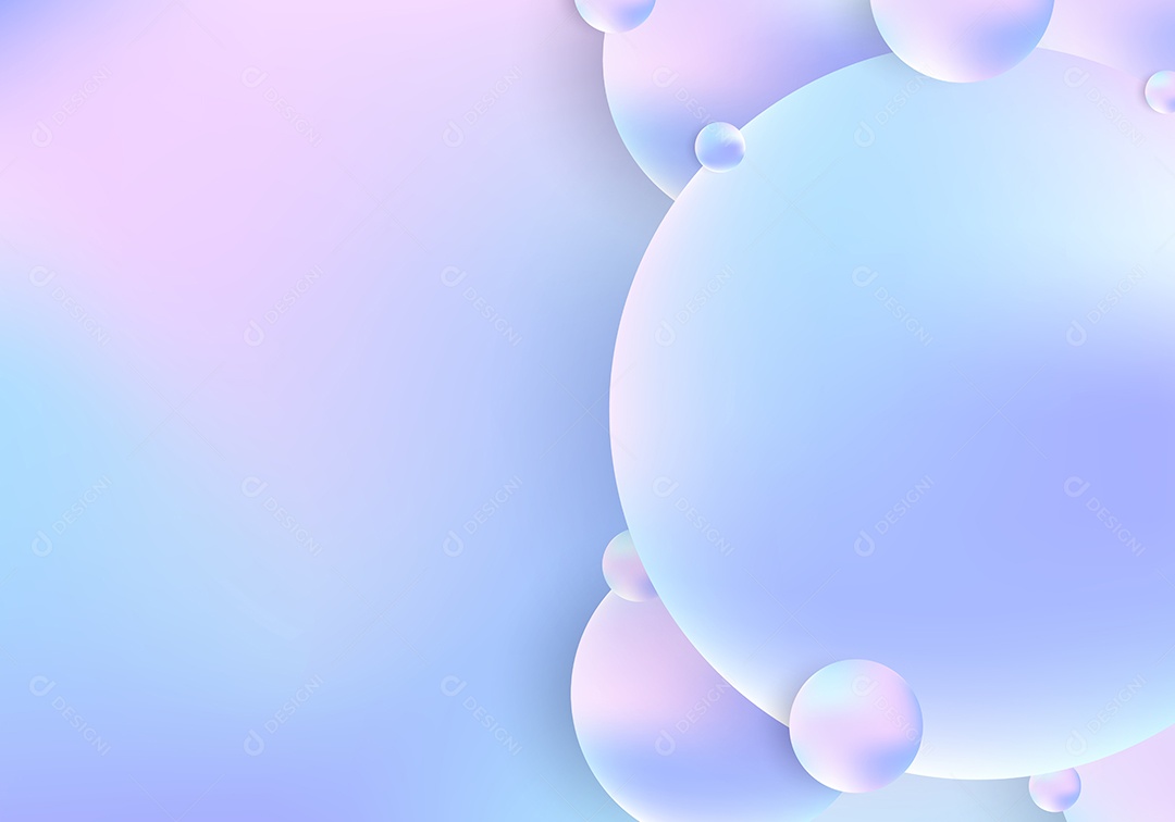 Fundo Coloridas Realista 3D Vetor EPS