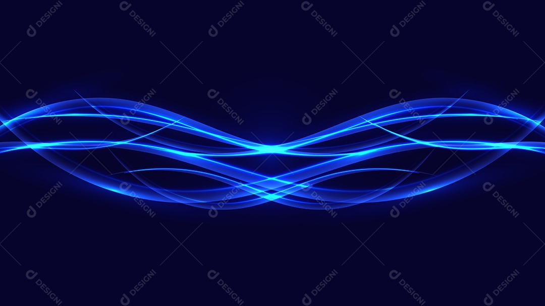 Fundo Futurista Azul Realista 3D Vetor EPS