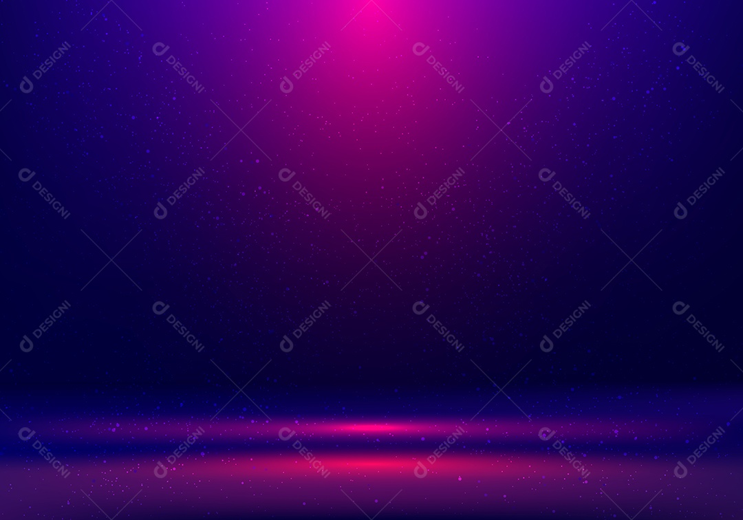 Sala De Estúdio Abstrata Azul e Rosa Neon Cor Brilhante Iluminação e Vetor EPS