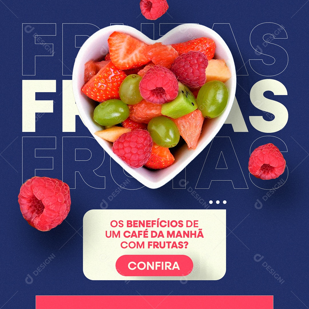 Os Benefícios De Um Café Da Manhã Com Frutas Nutricionista Social Media PSD Editável