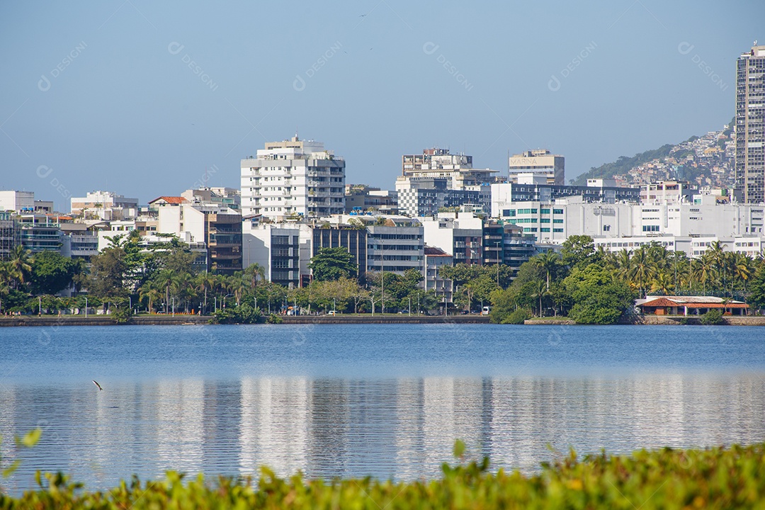 Lagoa Rodrigo de Freitas no Rio de Janeiro.